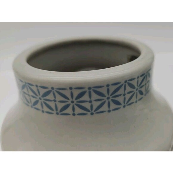 Robeson Wax Melt Candle Potpourri Warmer 7” Electric Vintage Beige Blue - Picture 10 of 11